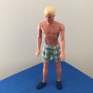 Ken 1968 doll 2 pair shorts 1 pair of Ken shoes used good condition